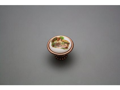 Rustikální úchytka Bohemia 35mm Chaloupka CU č. 1