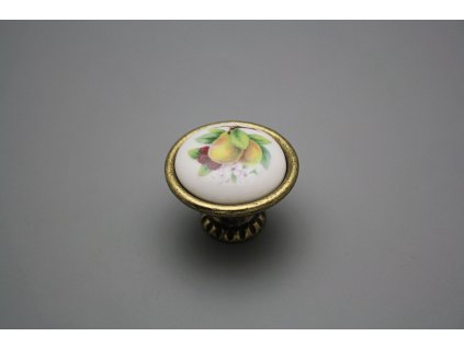Rustikální úchytka Bohemia 40mm Ovoce č. 1