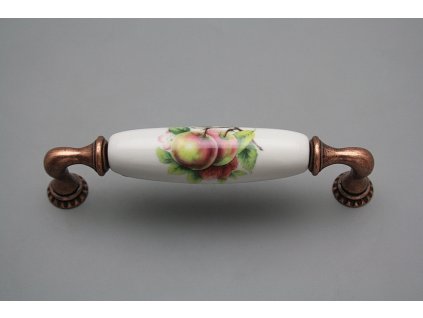 Rustikální úchytka Bohemia 128mm Ovoce CU č. 1