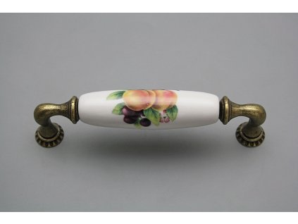 Rustikální úchytka Bohemia 128mm Ovoce č. 1