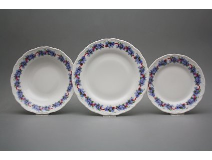 Talířová souprava Ofélie Pomněnky 12dílná KBB č. 1