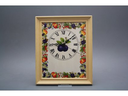Nástěnné hodiny 25x30cm Ovocný sad cPB č. 1