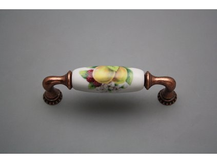 Rustikální úchytka Bohemia 96mm Ovoce CU č. 1
