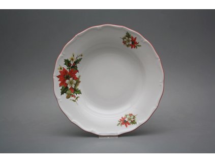 Talíř hluboký 24,5cm Verona Vánoční hvězda CCL č. 1