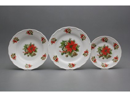 Talířová souprava Verona Vánoční hvězda 36dílná FBB č. 1