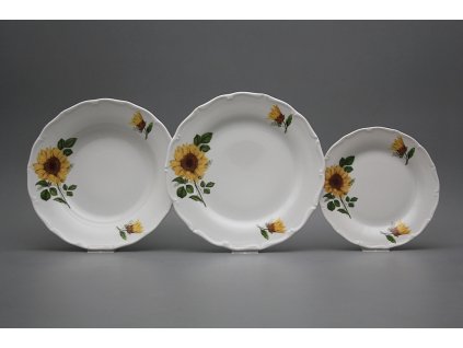 Talířová souprava Verona Slunečnice 12dílná CBB č. 1