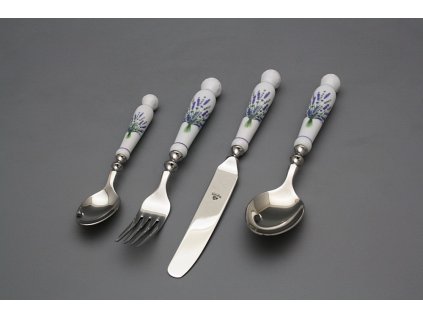 Souprava příborů Bohemia 1987 Levandule FL 24dílná s kazetou č. 1