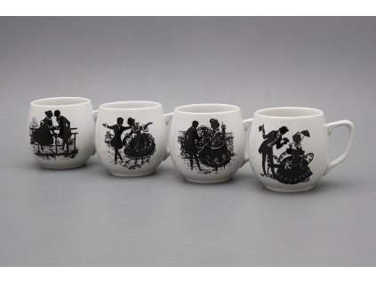 Hrnek Baňák 0,3l Rokokové panenky BB č. 1