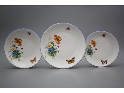 Talířová souprava Coup Polní kvítí 24dílná HAL č. 1