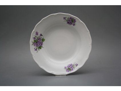 Talíř hluboký 24,5cm Verona Fialky CBB č. 1