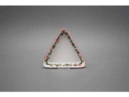 Mísa trojhranná 15cm Verona Vánoční Cesmína KCL č. 1