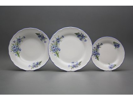 Talířová souprava Verona Chrpy 12dílná CAL č. 1