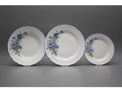 Talířová souprava Verona Chrpy 12dílná HAL č. 1