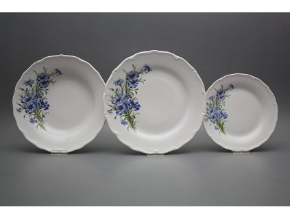 Talířová souprava Verona Chrpy 36dílná HBB č. 1