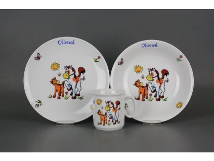 32573 detska jidelni souprava ponny