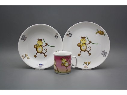 Dětská jídelní souprava Opička č. 1