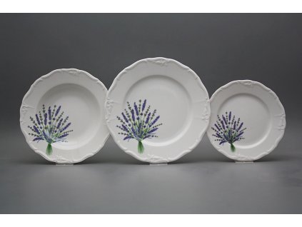 Talířová souprava Marie Louise Levandule 24dílná HBB č. 1