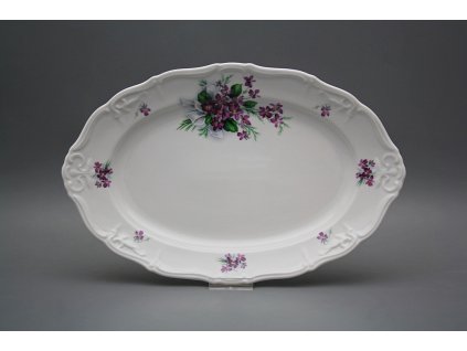 Ovál 32cm Marie Louise Viola s mašlí KBB č. 1