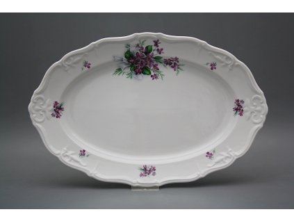 Ovál 36cm Marie Louise Viola s mašlí KBB č. 1