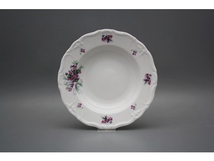 Talíř hluboký 23cm Marie Louise Viola s mašlí KBB č. 1