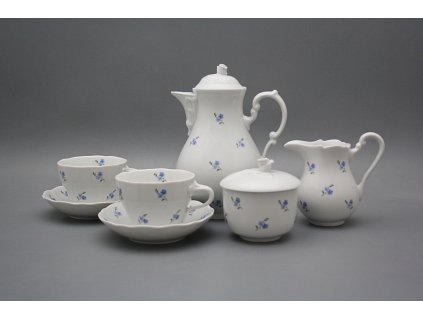 Kávová souprava Rokoko Pomněnky Házenky 15dílná BB č. 1