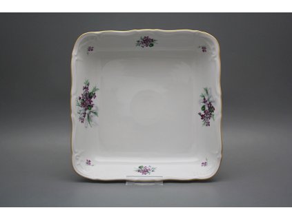 Mísa čtyřhranná 25cm Marie Louise Viola s mašlí KGL č. 1