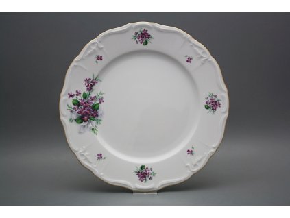 Mísa kulatá mělká 30cm Marie Louise Viola s mašlí KGL č. 1