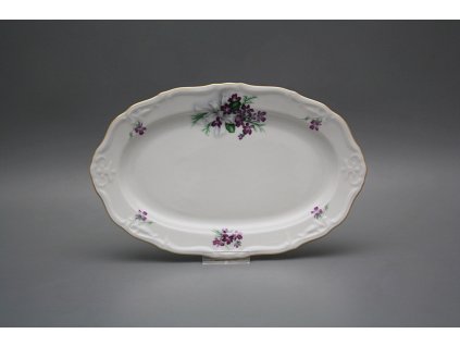 Miska přílohová 24cm Marie Louise Viola s mašlí KGL č. 1