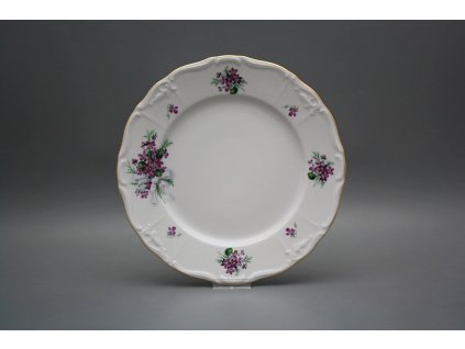 Talíř mělký 25cm Marie Louise Viola s mašlí KGL č. 1