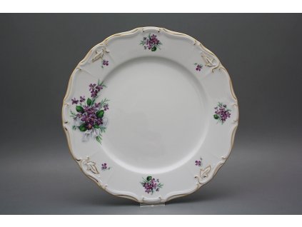 Mísa kulatá mělká 30cm Marie Louise Viola s mašlí KGL LUX č. 1