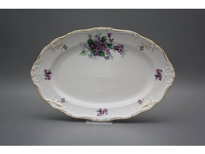 Ovál 32cm Marie Louise Viola s mašlí KGL LUX č. 1