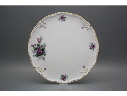 Dortový talíř 32cm Marie Louise Viola s mašlí KGL LUX č. 1