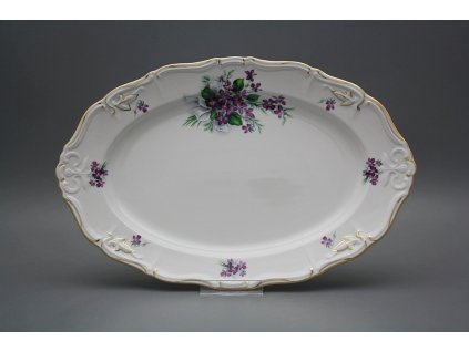 Ovál 34cm Marie Louise Viola s mašlí KGL LUX č. 1