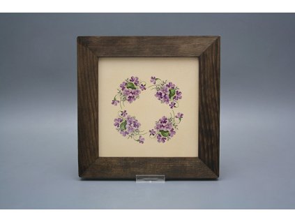 Obrázek 20x20cm Fialky eTHB č. 1