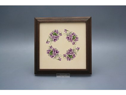 Obrázek 18x18cm Fialky kTHB č. 1