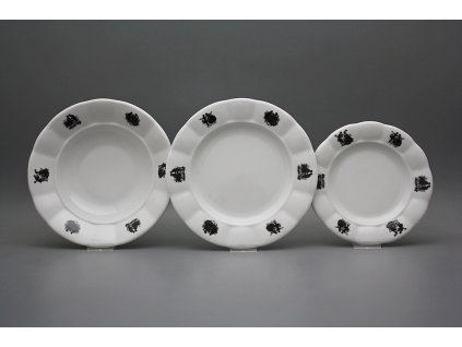 Talířová souprava Benedikt Rokokové panenky 36dílná ABB č. 1