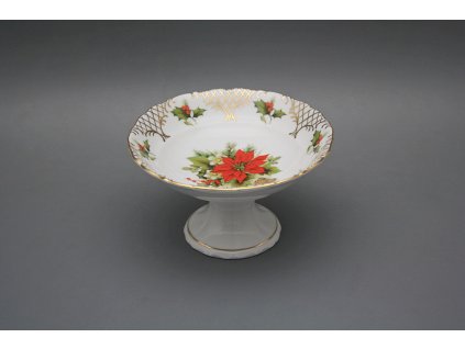 Kompotová miska na noze Verona Vánoční hvězda GL LUX č. 1