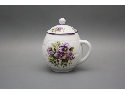 Hrnek na med s víčkem Macešky FL č. 1