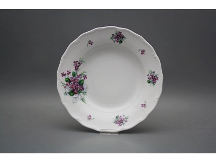 Talíř hluboký 24,5cm Verona Viola s mašlí KBB č. 1