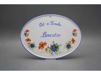 Dveřní štítek velký Polní kvítí AL č. 1