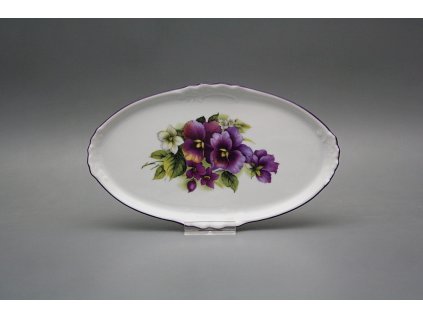 Podnos Mini oválný 20cm Macešky FL č. 1