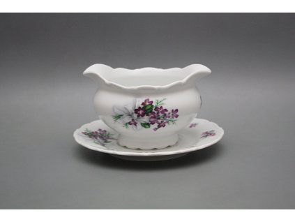 Omáčník 0,4l litý s podšálkem Ofélie Viola s mašlí BB č. 1