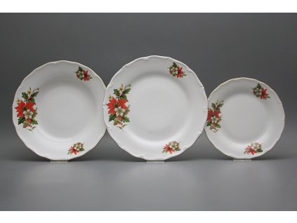 Talířová souprava Verona Vánoční hvězda 36dílná CGL č. 1