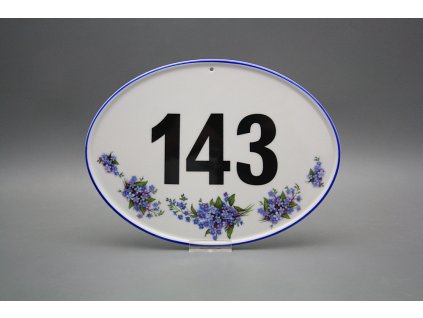 Dveřní štítek velký Číslo popisné Pomněnky AL č. 1