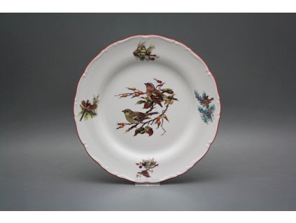 Talíř mělký 25cm Ofélie Ptáčci bez motýlků GCL č. 1