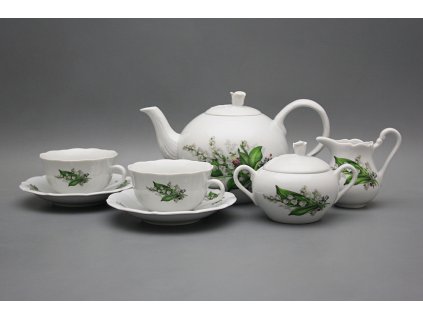 Čajová souprava Rokoko Konvalinky 15dílná BB č. 1