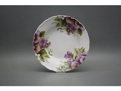 Talíř hluboký 24,5cm Verona Macešky CsvBB č. 1