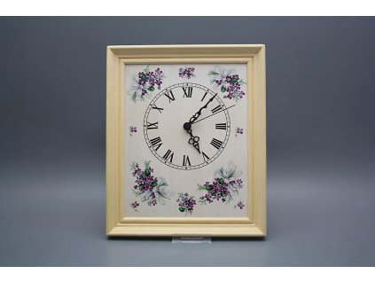 Nástěnné hodiny 25x30cm Viola s mašlí cPB č. 1
