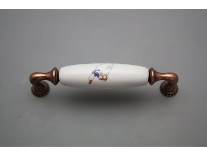 Rustikální úchytka Bohemia 128mm Husy CU č. 1