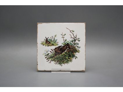 Obklad Forli Blanco 15x15cm Zajíc č. 1